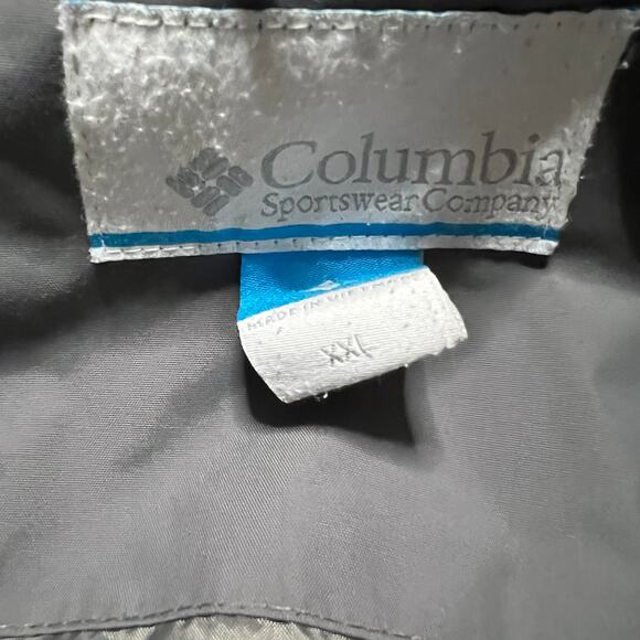 Columbia Coat Mens XXL Omni Heat Nylon Jacket Gray Hooded - Picture 9 of 10
